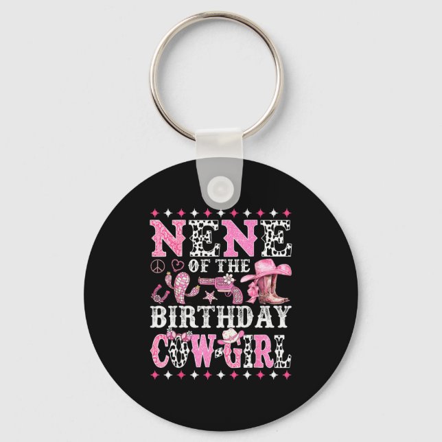 Porte-clés Nene Of The Birthday Cowgirl Rodeo Western Country (Recto)