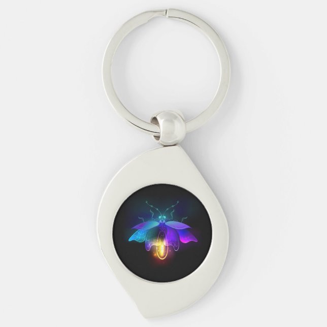 Porte-clés Neon Firefly sur noir (Devant)