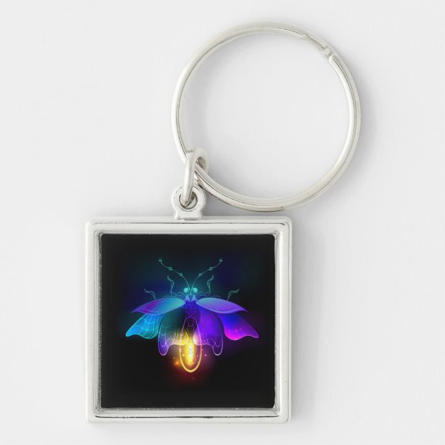 Porte-clés Neon Firefly sur noir (Devant)