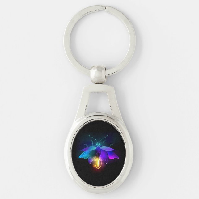 Porte-clés Neon Firefly sur noir (Devant)