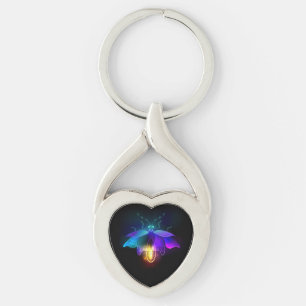 Porte-clés Neon Firefly sur noir