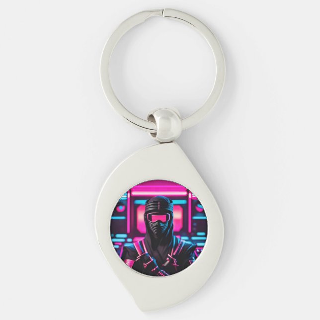 Porte-clés néon ninja (Devant)