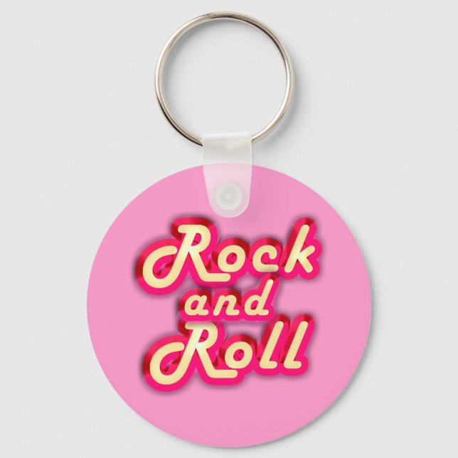 Porte-clés Neon Rock et Roll (Recto)