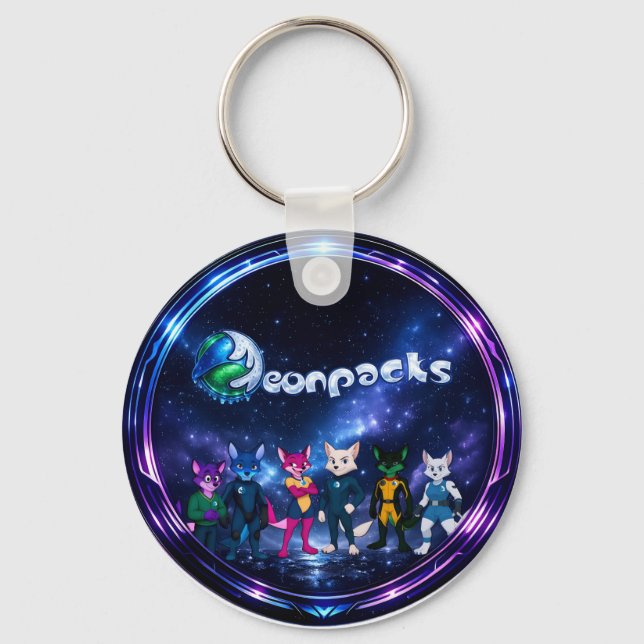 Porte-clés Neonpacks (conception de cercle) (Recto)