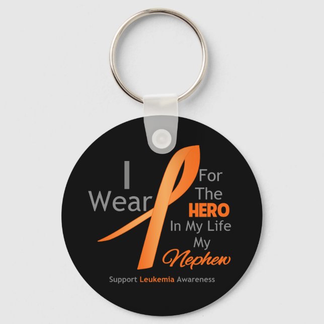Porte-clés Nephew - Héros dans ma vie - Leukemia (Recto)