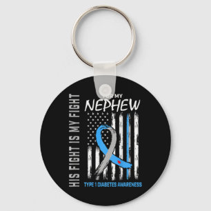Porte-clés Nephew Type One Diabetes Awareness American Flag B