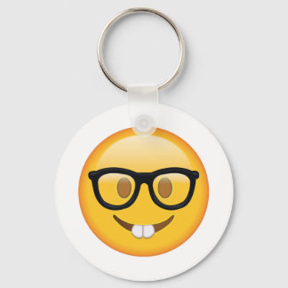 Porte-clés Nerd avec lunettes - Emoji