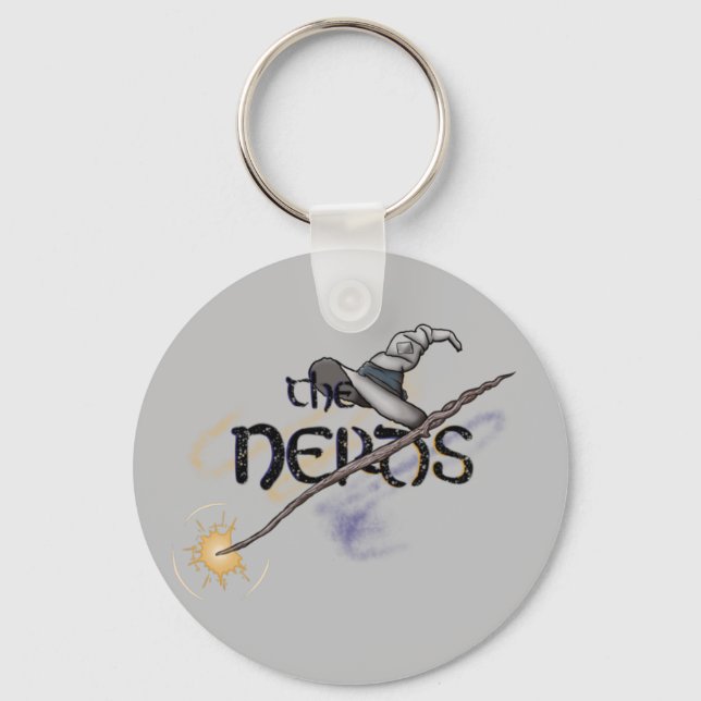 Porte-clés Nerds - Bouton magique (Recto)