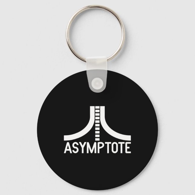 Porte-clés Nerdy Asymptote Retro Video Joueur Maths Enseigner (Recto)