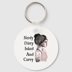Porte-clés Nerdy Dirty Enked & Curvy Reading Amateurs Tat