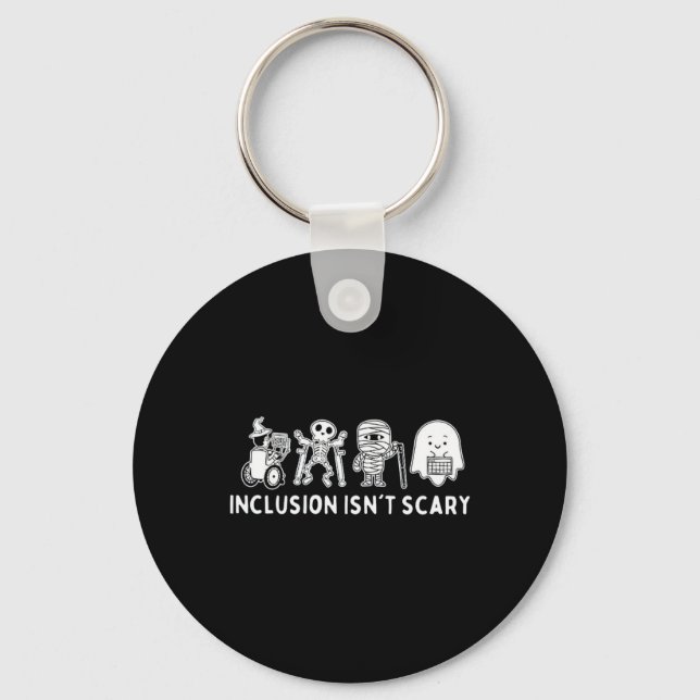 Porte-clés N'est pas effrayant professeur Skeleton Ghost mign (Recto)