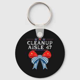 Porte-clés Nettoyer Aisle 47 Anti-Trump Satire politique Patr