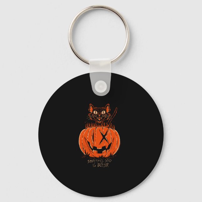 Porte-clés Neuf Glaces tuées - Chat d'Halloween (Recto)