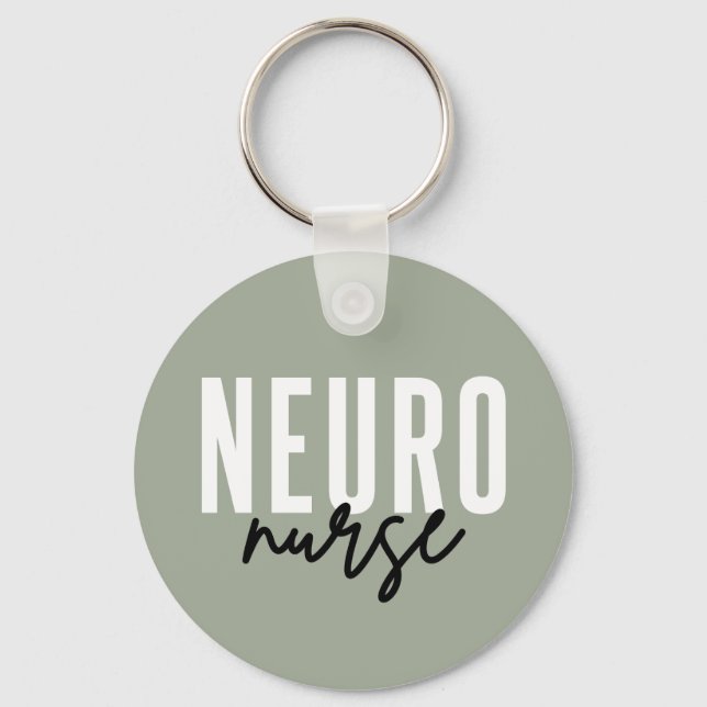 Porte-clés Neuro Nurse Neuroscience infirmières cadeaux d'app (Recto)