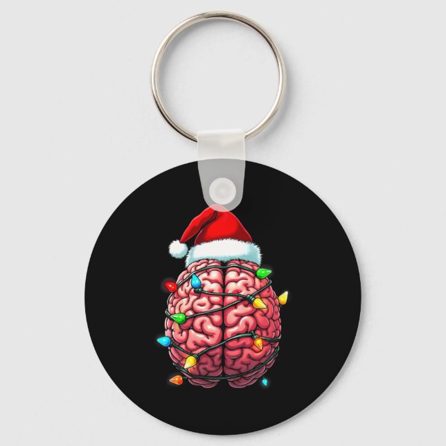 Porte-clés Neuro Nurse Xmas Santa Hat Neurology Premium Tri-b (Recto)