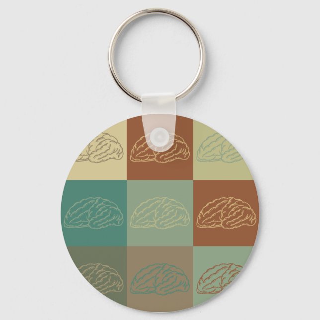 Porte-clés Neurologie Pop Art (Recto)