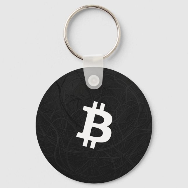 Porte-clés Neurone Bitcoin Noir (Recto)