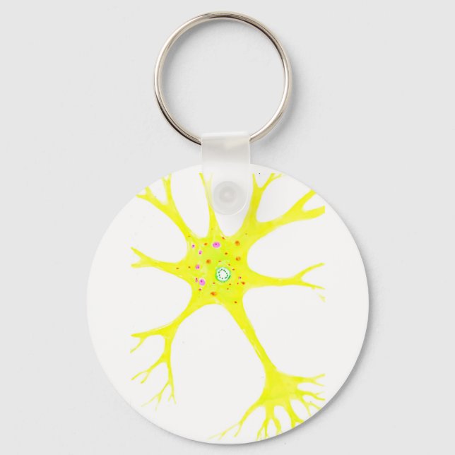 Porte-clés neurone jaune (Recto)