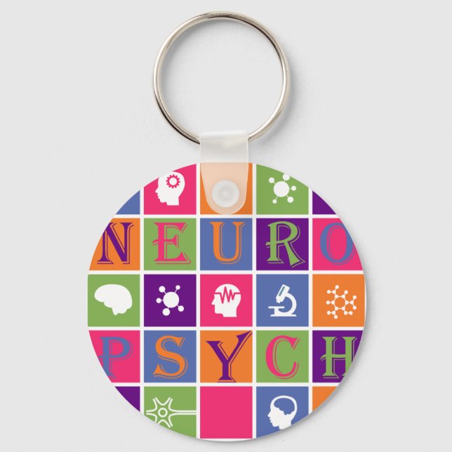 Porte-clés Neuropsychology - Gifts for Neuropsychologists (Recto)