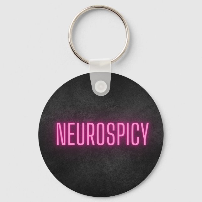 Porte-clés Neurospicy Neon Keychain (Recto)