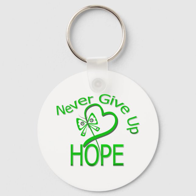 Porte-clés Never Give Up Hope Traumatic Brain Injury (Recto)