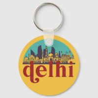 New Delhi Inde Vintage City Skyline Cityscape Art