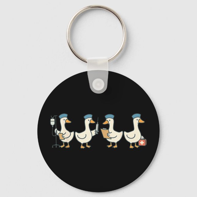 Porte-clés New nurse graduation goose school nursing  (Recto)