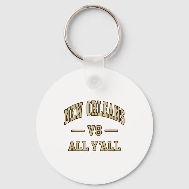Porte-clés New Orleans Vs All Y'all - Throwback Design - Clic (Recto)