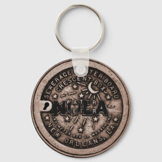 Porte-clés New Orleans Water Meter Cover modifier le texte