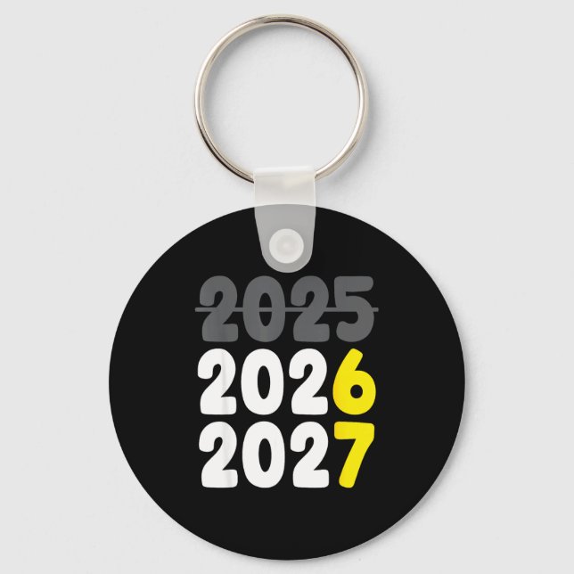 Porte-clés New Year 2026 Funny Six Seven 67 Meme Gen Alpha Sl (Recto)