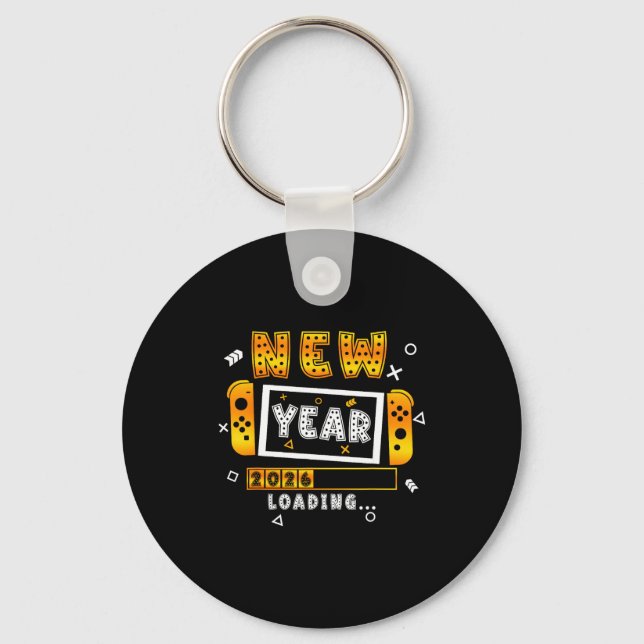 Porte-clés New Year 2026 Loading Video Gamers New Years Eve P (Recto)