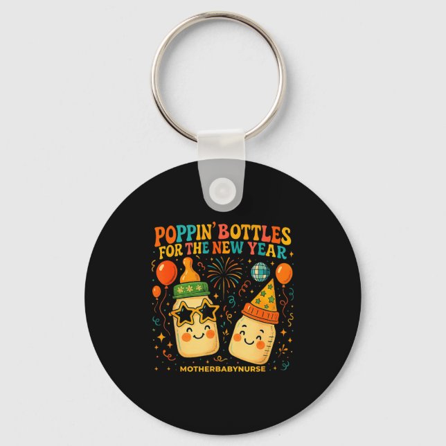 Porte-clés New Year Celebration Pn Bottles Mother Baby Nicu N (Recto)