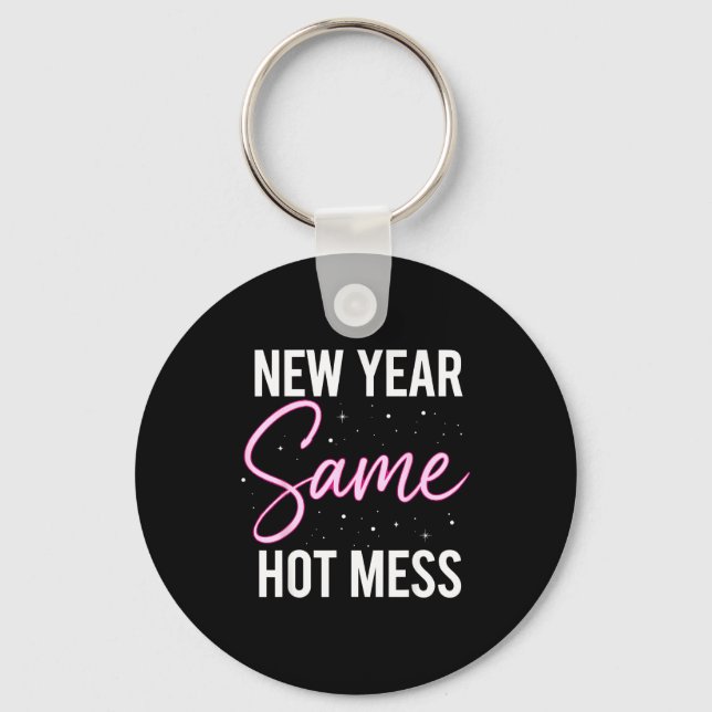 Porte-clés New Years Eve Outfits Women, Funny New Year Same M (Recto)