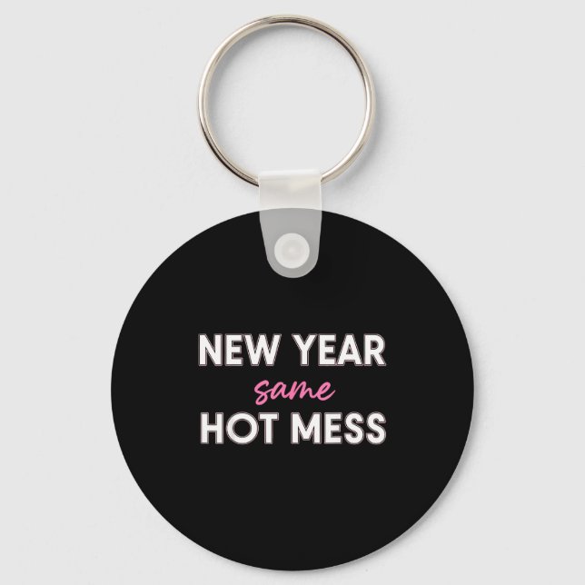 Porte-clés New Years Eve Outfits Women, Funny New Year Same M (Recto)