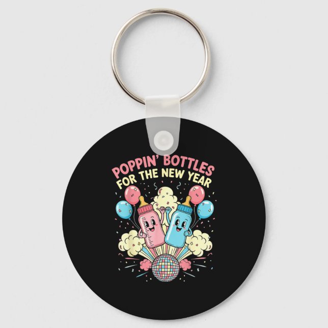 Porte-clés New Years Shirt, Nurse Png Bottles For The New Yea (Recto)