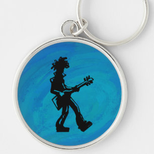 Porte-clés New York Boogie Nights Guitare Bleue