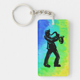 Porte-clés New York Boogie Nuits Saxophone Rainbow
