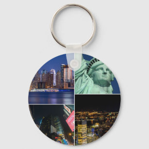 Porte-clés New York City NYC collage photo cityscape