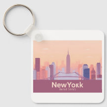 New York City USA Pastel Travel