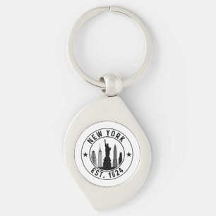 Porte-clés New York Est. 1624 New York City Lover Nyc