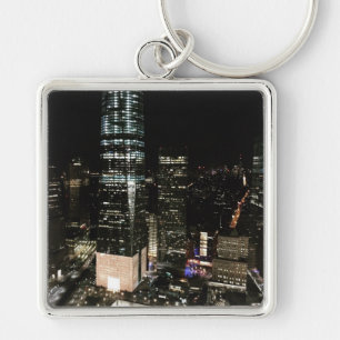 Porte-clés New York Night Downtown Manhattan Skyline NYC