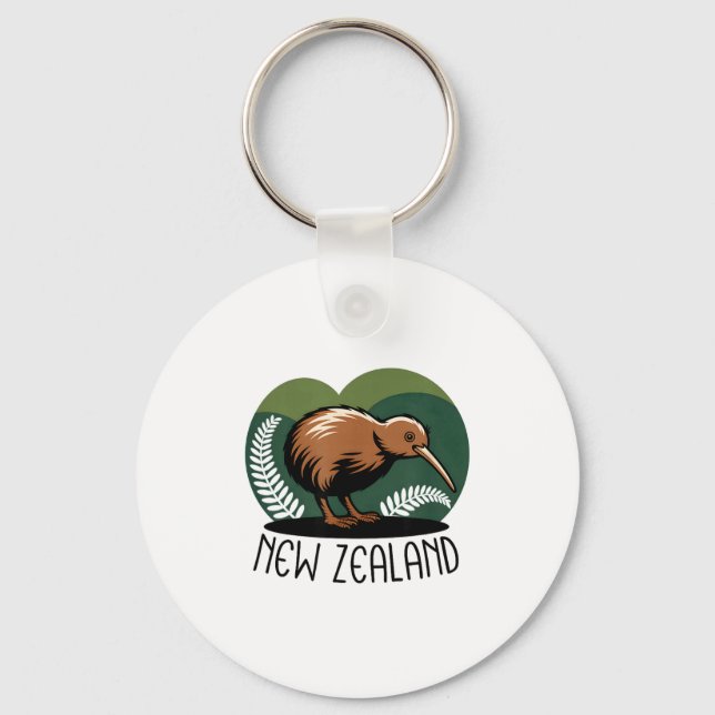 Porte-clés New Zealand Kiwi Bird  (Recto)
