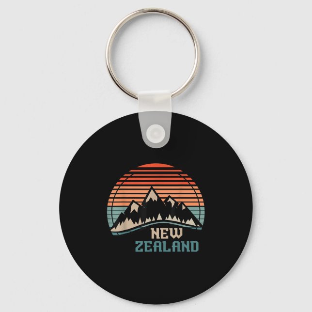 Porte-clés New Zealand Mountain Hiking Gift New Zealand  (Recto)
