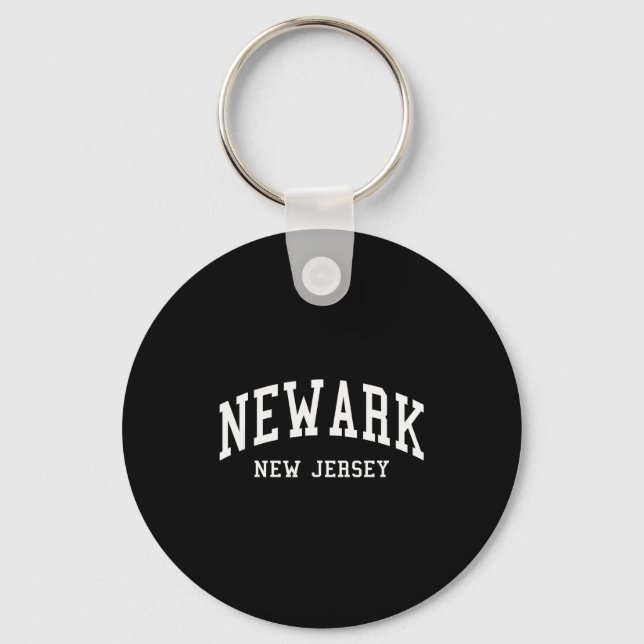 Porte-clés Newark - New Jersey - Throwback Design - Clic  (Recto)