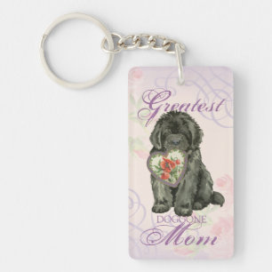 Porte-clés Newfie Heart Mom