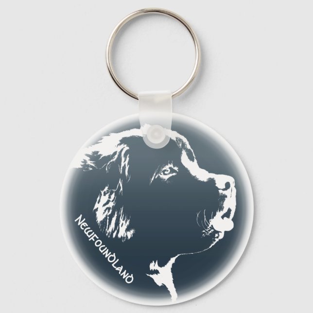 Porte-clés Newfoundland Dog Keychain Newfoundland Keychain (Recto)