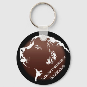 Porte-clés Newfoundland Dog Keychain Newfoundlander Art Gift