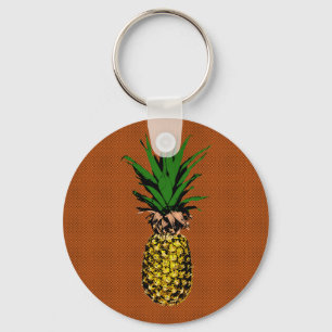 Porte-clés Newsprint ananas