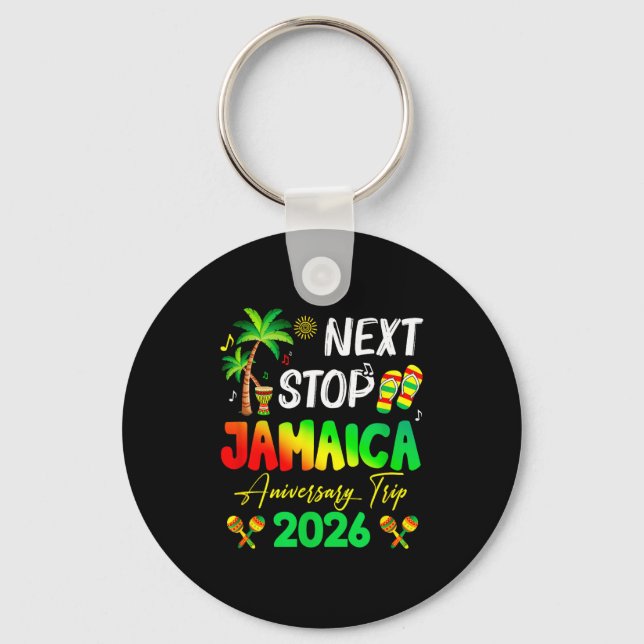 Porte-clés Next Stop Jamaica 2026 Couples Anniversary Family  (Recto)