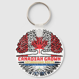 Porte-clés Nicaragua Origines de l'arbre canadien nicaraguaye